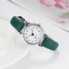 Montre-bracelet à quartz décontractée pour femme, petit cadran, bracelet en cuir, marque de haute qualité, mode pour femme