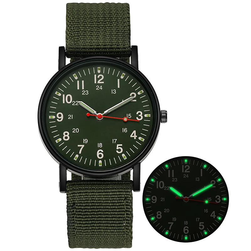 Montre militaire Shoous Band pour homme, bracelet en nylon, montres-bracelets à quartz, sport de l'armée, degré de choc