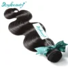 RosaBeauty-Tissage de Cheveux Malaisiens 100% Naturels, Extensions Capillaires Remy, Ondulées, Noires, 8 à 28 Pouces, Lot de 3