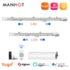 Rail de moteur de rideau électrique intelligent Tuya Zigbee, silencieux, lisse, extensible, système de piste, prise en charge du contrôle Tyiseats, Alexa, Google Home